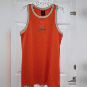 Air Jordan Heritage Mesh Jersey Dress Orange Women's Jumpman Size M NWT